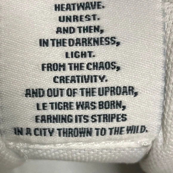 👟Le TIGRE Tompkins Sneaker - Women's  Size: 9.5  Color : White - Picture 12 of 12